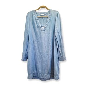 Rebecca Minkoff Chambray Shirt Dress V-neck